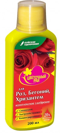 Уд.Цветочный рай для роз, бегоний и хризантем (0,2л) уп.12шт