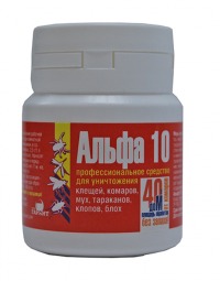 Х.Альфа 10 СП (Альфа-циперметрин 10%) от клопов, тараканов, иксодовых клещей  (фл.5г) уп.30шт