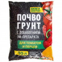 Грунт БИЭМ для томатов и перцев 10л  уп.4шт