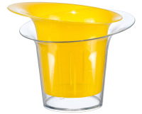 Кашпо пластиковое Для орхидеи  Адель 1л желтый прозрачный