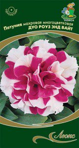 Цв.Петуния Дуо Роуз энд Вайт (многоцветк., махровая, розово-белый) Поиск 10шт.