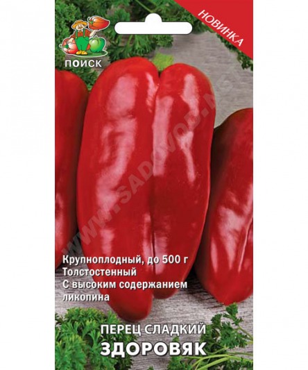 Перец Здоровяк Поиск цв.п. 0,25гр (среднесп.,крупноплод.,толстостенный)