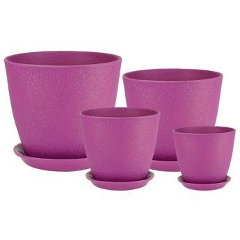 Кашпо Бутон Винил лилов 18см
