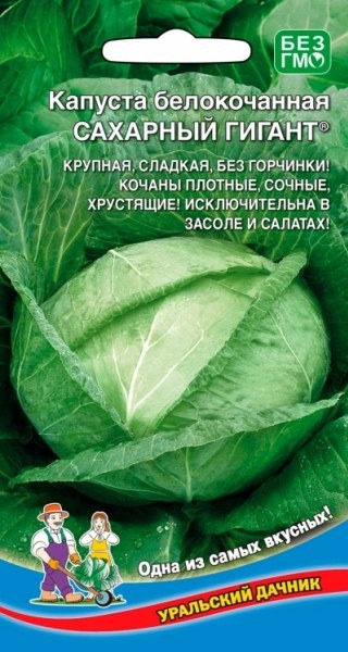 Капуста Сахарный гигант УД цв.п. 0,3гр (позднесп., для квашения и хранения)