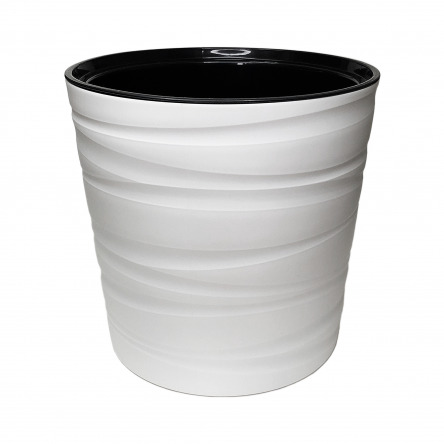 Кашпо пластиковое Модерн Мини 8л с вкладышем (выс.360) белый