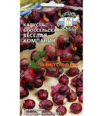 Капуста брюссельская Веселая Компания красная СеДек цв.п 0,3гр (среднеранняя)