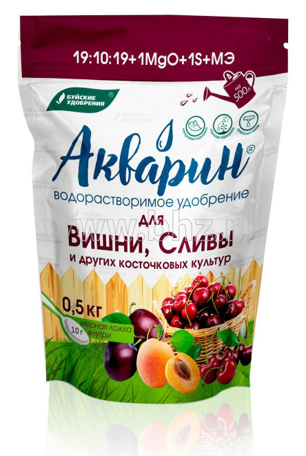 Уд.Акварин Для вишни, сливы и др.косточковых (дой-пак 0,5кг)  Буй  уп.12шт.