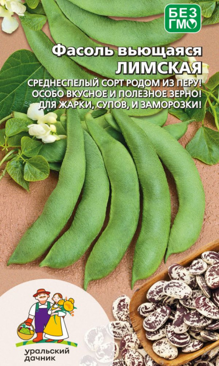 Фасоль Лимская-вьющаяся УД цв.п.