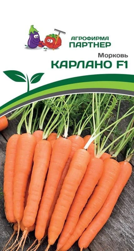 Морковь Карлано Партнер цв.п. 0,5гр (среднепозд., сортотип Нантской, ярко-оранж)