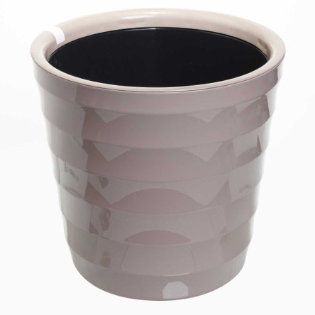 Кашпо пластиковое Лаура  16,6л с вкладышем  фраппе