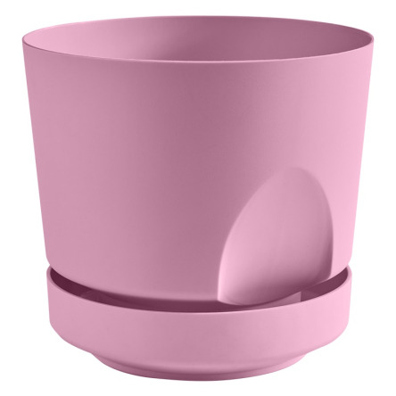 Кашпо пластиковое Тренд 0,8л с нижним поливом  пунш