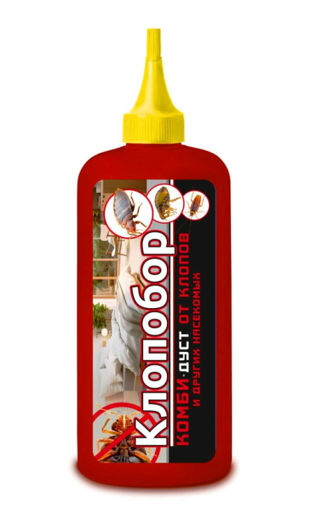 Х.Дуст Клопобор комби (дустер 220 куб.см) от клопов, тараканов, блох уп.20шт.