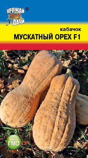 Кабачок Мускатный орех F1 УУ цв.п. (скоросп., мякоть со вкусом муската, без волокон)