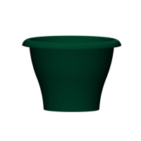 Кашпо пластиковое Гамма д.25  4,2л  с поддоном (малахит)