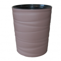 Кашпо пластиковое Модерн Мини 8л с вкладышем  (выс.360) мокко
