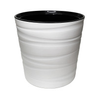 Кашпо пластиковое Модерн Мини 8л с вкладышем  (выс.360) белый