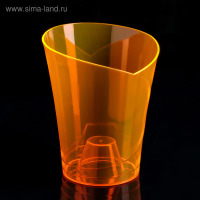 Кашпо пластиковое Для орхидеи  Орхидея 1,5л  ВМС (оранжевый-прозрачный)