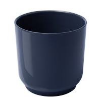 Кашпо пластиковое Дельта 9,8л с вкладышем  антрацит