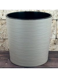 Кашпо пластиковое Вега 10,2л с вкладышем  фраппе