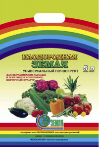 Грунт Плодородная земля Универсальный 5л. уп.10шт.