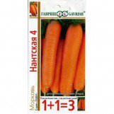Морковь Нантская 4 Гавриш (серия 1+1)  цв.п. 4гр