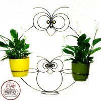 Подставка настенная на 3 раст.Сова 96-003