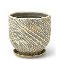 Кашпо Безе пастель овал 15см