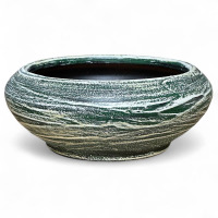 Кашпо Плошка меренга изумруд 18см