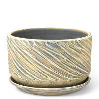 Кашпо Безе пастель плошка 18см