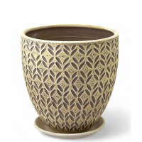 Кашпо Ажур бархат бутон 24см