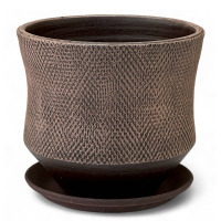 Кашпо Лен венге цилиндр 22см