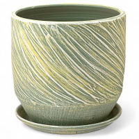 Кашпо Безе мята цилиндр 24см