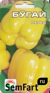 Перец Бугай Сиб.сад  цв.п. 10шт (ранний, крупноплод.,толстостенный, желтый)