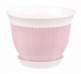 Кашпо пластиковое Меланж 1,5л с поддоном  розовый - уменьшеная