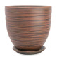 Кашпо Модерн бутон шоколад 24см - уменьшеная