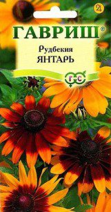 Цв.Рудбекия Янтарь Гавриш  0,05гр (многолет., желто-пурпурн.) - уменьшеная