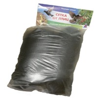 Сетка от птиц 2м * 5м (черная, ячейка 6 х 6мм) Листок