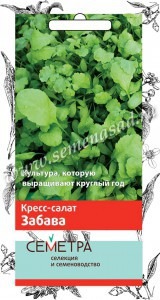 Салат Кресс-салат Забава Поиск (Семетра)  цв.п. 1гр